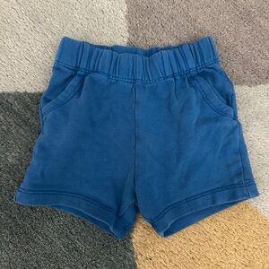 Hanna Andersson Blue Elastic Waist Pull-On Shorts